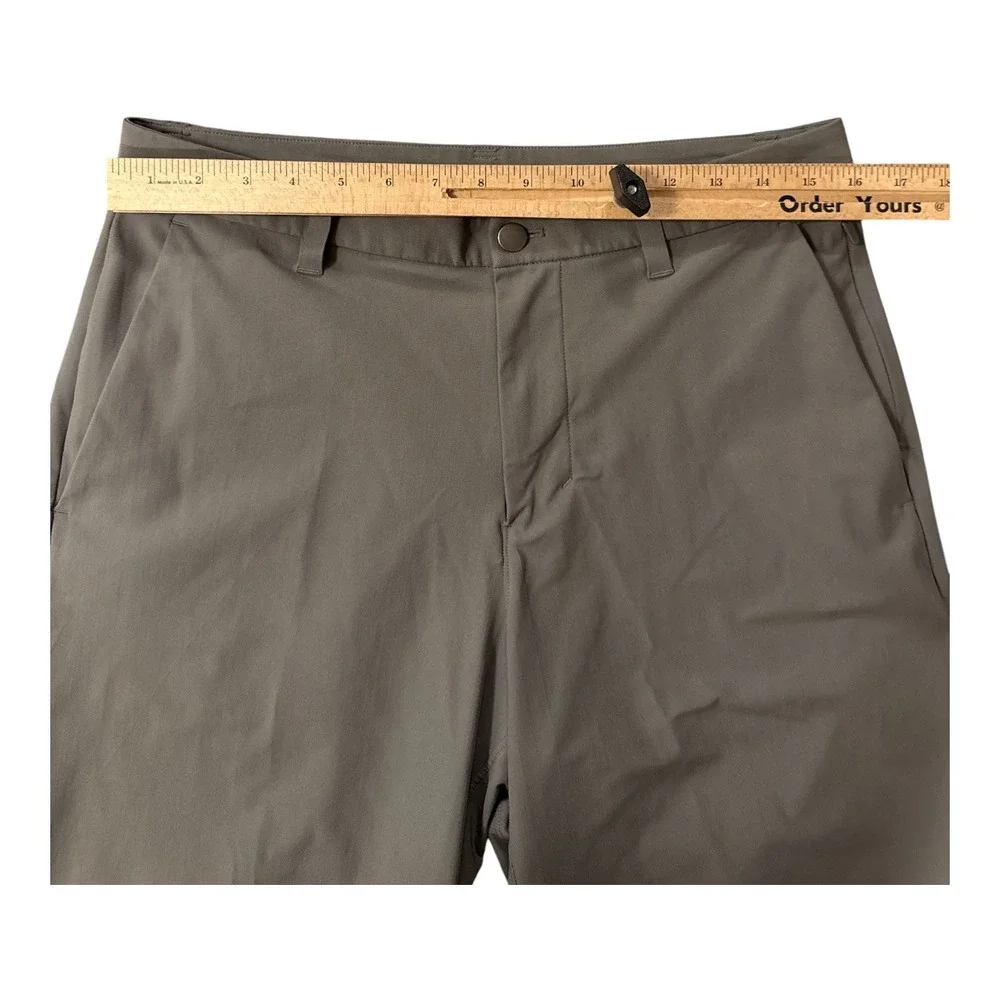 Lululemon Commission Shorts Mens‎ 32 Gray Warpstreme Chino Golf LM7B96S